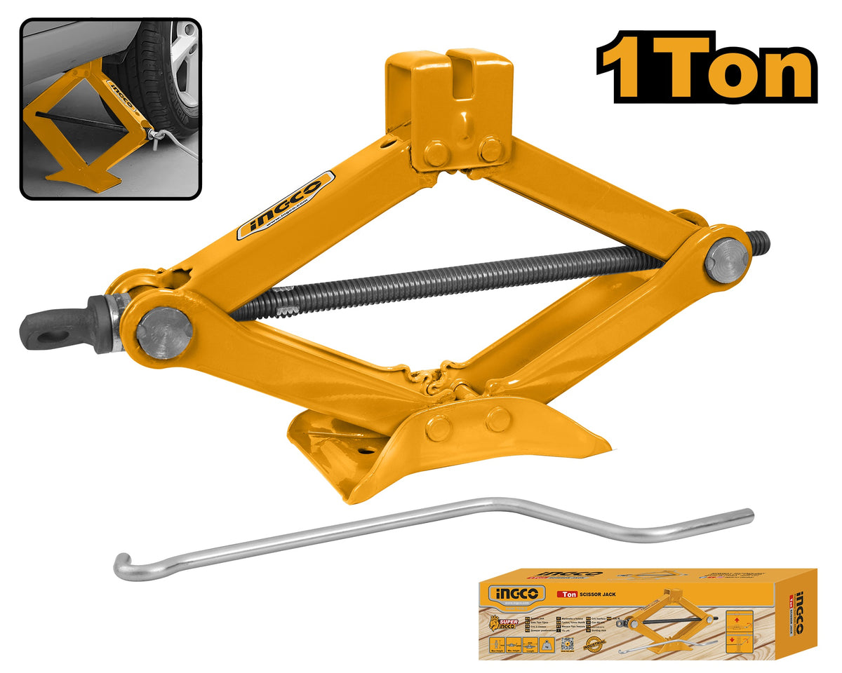 INGCO Scissor Jack 1 Ton Height 88-380mm HSJ101