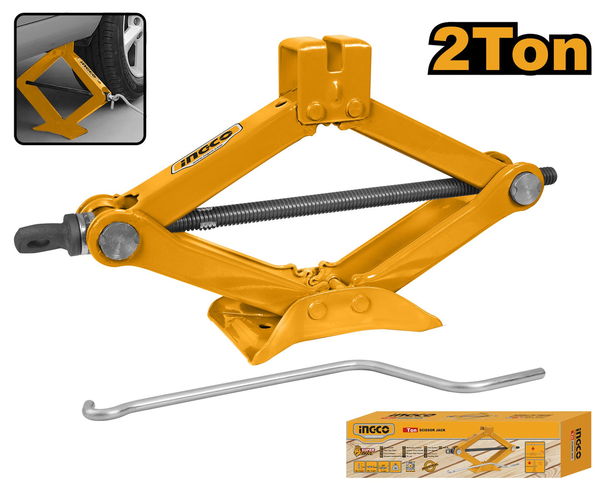 INGCO Scissor Jack 2 Ton Height 120-395mm HSJ201