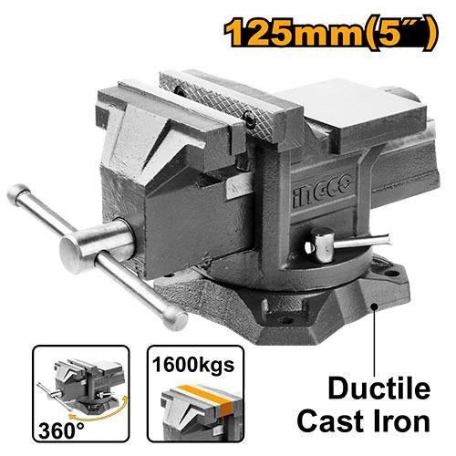 INGCO HD Bench Vise with Swivel Base HBV084 – view 2