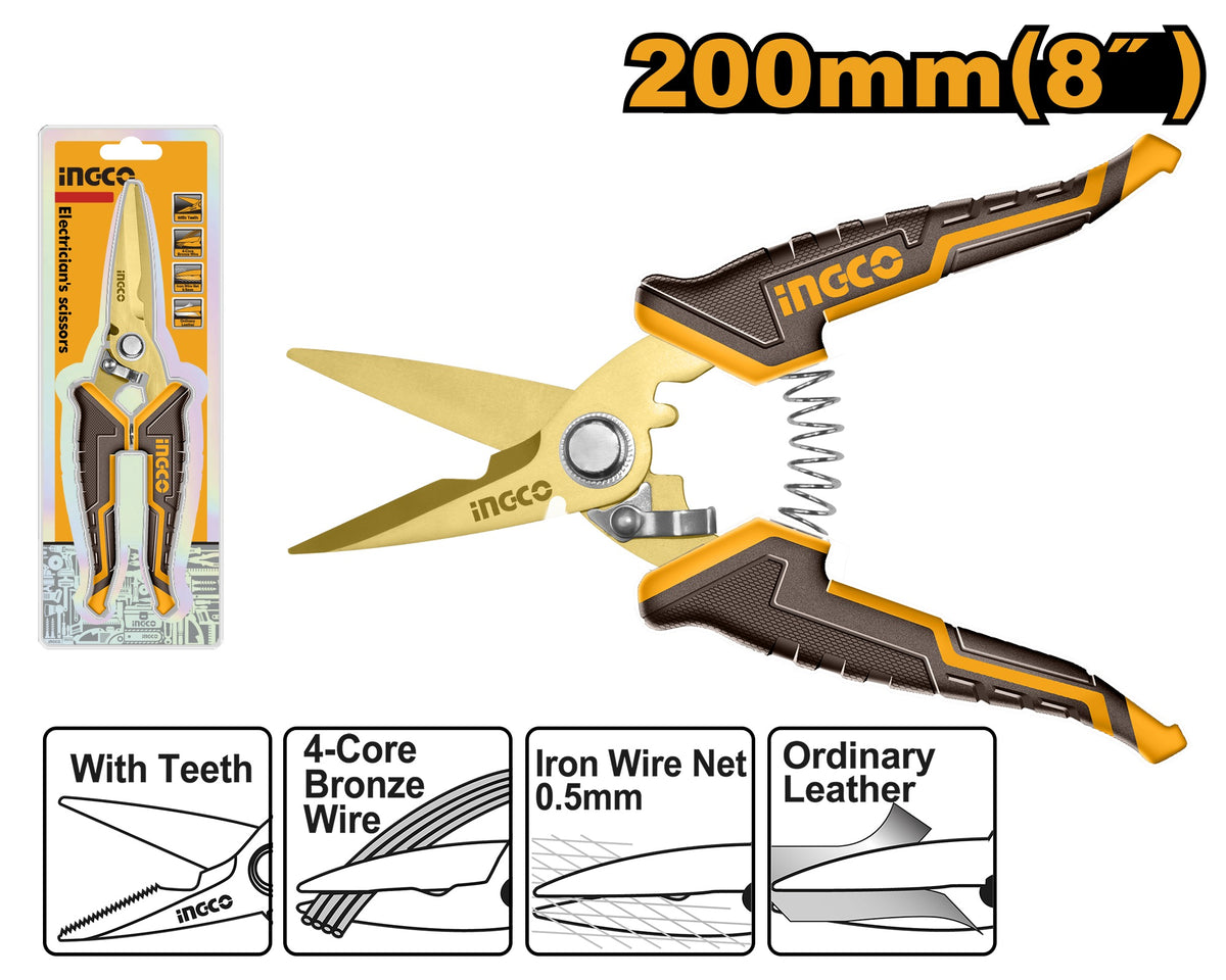 INGCO Electrician's Scissor SS Blade HES0187 – view 2