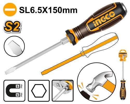 INGCO Go Thru Screwdriver (-) HGTSL6150