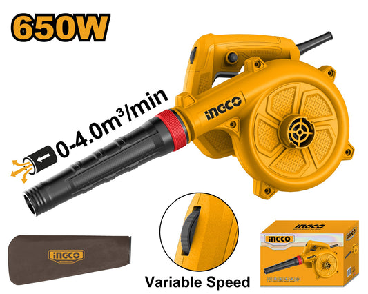 INGCO Aspirator Blower Var. Speed 0-16500RPM 650W AB6508