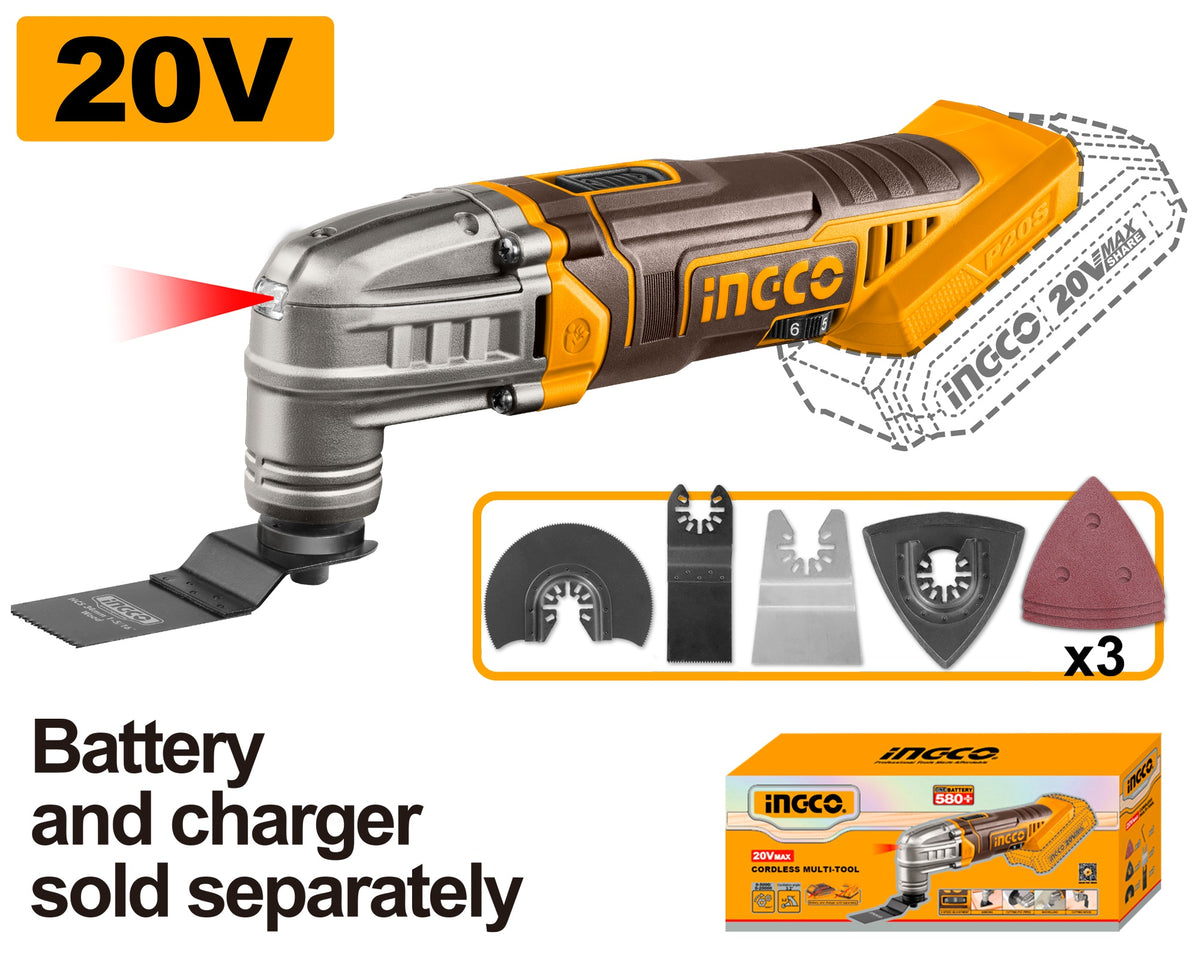INGCO 20V Multi-Tool (Bare Unit) CMLI2022