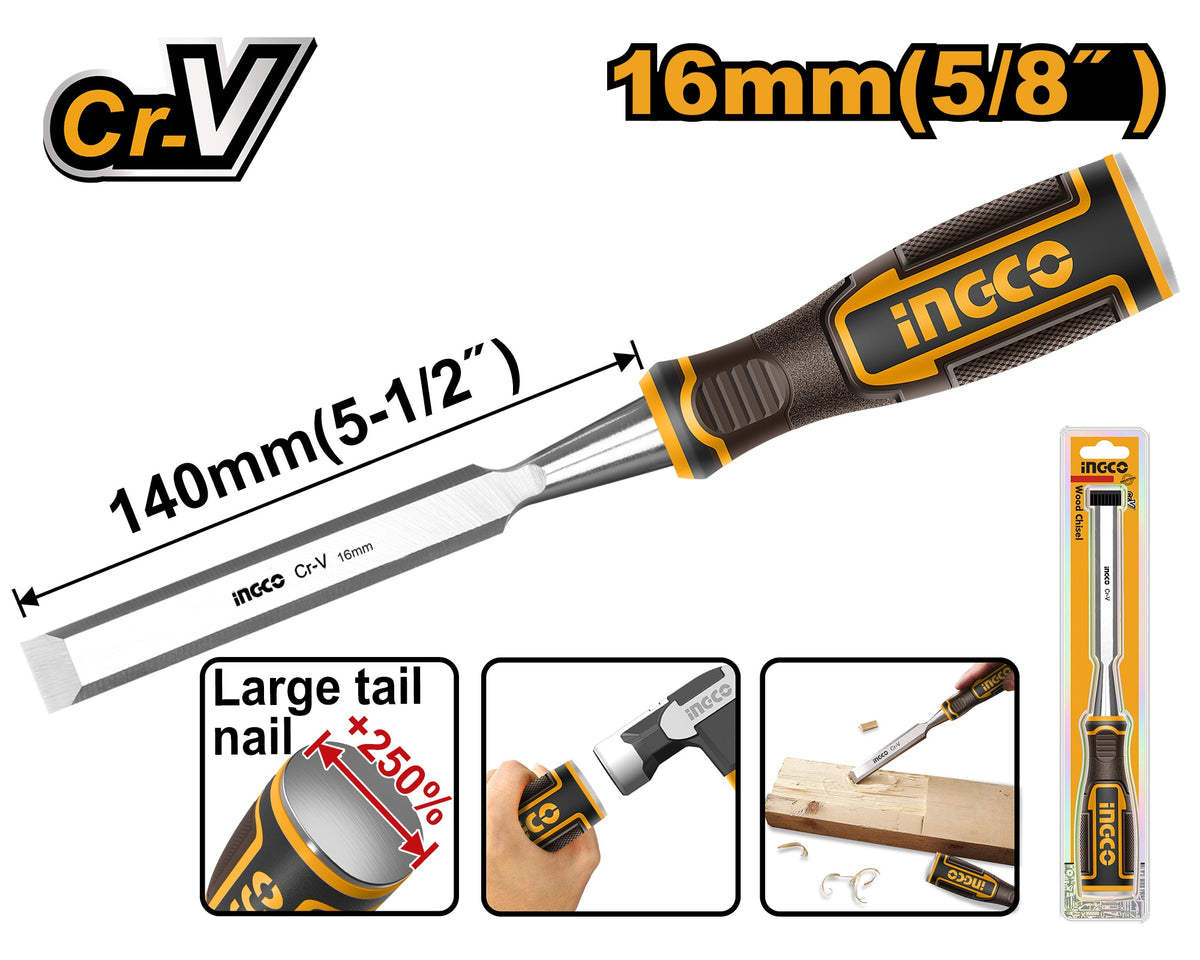 INGCO Bevel Edge Wood Chisel HWC0812 – view 2