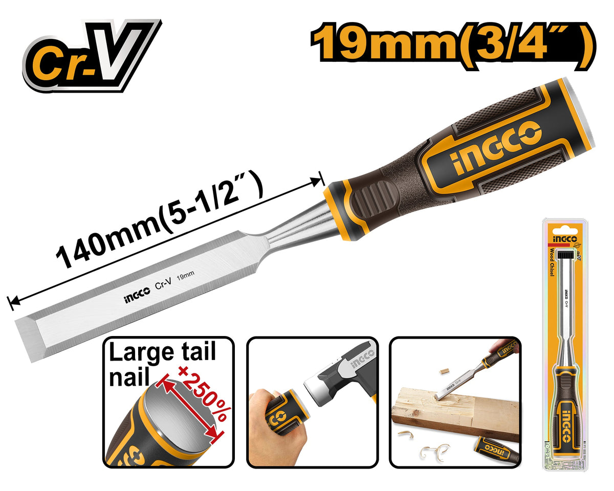INGCO Bevel Edge Wood Chisel HWC0812 – view 3