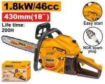 INGCO Gasoline Chain Saw 18" 450mm Output 1800W GCS5451811