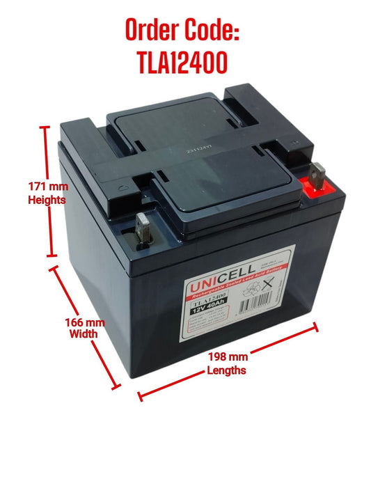UNICELL 12V 40Ah Taiwan Sealed AGM maintenace Free Battery