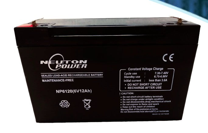 Neuton Power 12.0Ah 6 volts Nominal Seal Lead Acid Battery