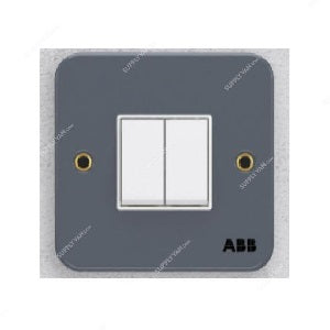 ABB BM171 1-Gang 20A DP Metalclad Switch + Neon m/c