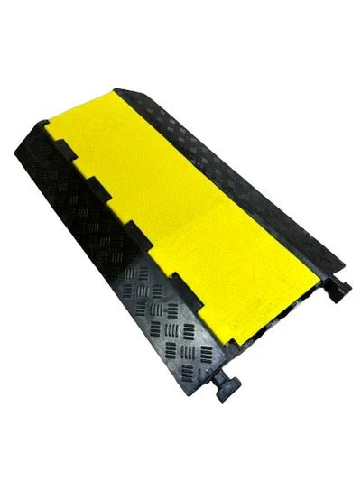 Aiko 3 Channels Cable Protector Traffic Road Safety Rubber Hump | Model : RH-9031