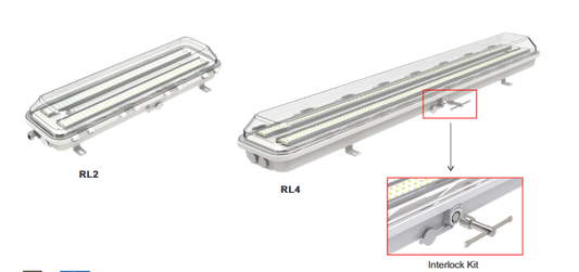 Venas 50W 4ft 6000K AC100-277V, GRP housing+PC cover Non Dimmable Explosion Proof Light Fitting