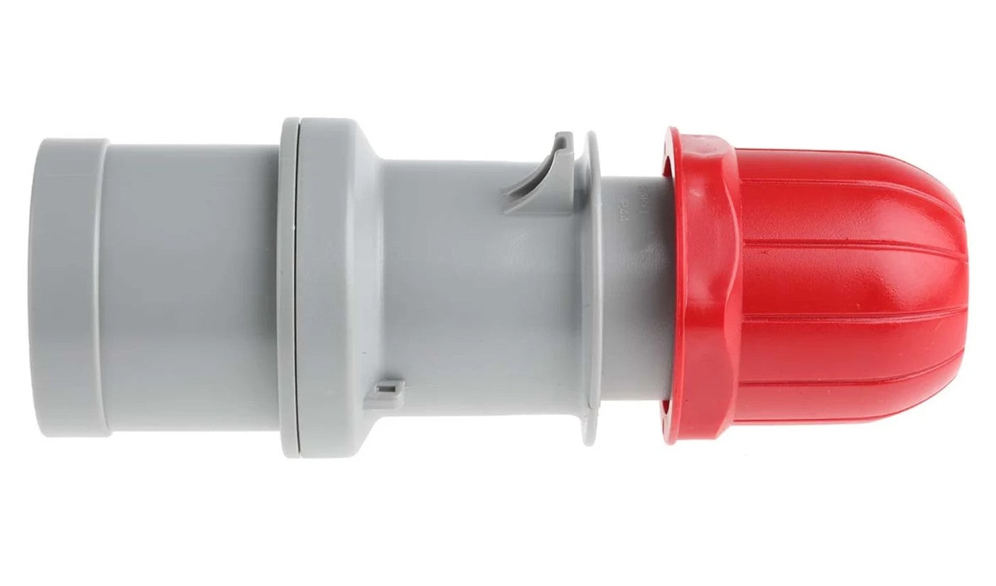 Scame IP44 Red Cable Mount 3P + E Industrial Power Plug, Rated At 32A, 415 Vx 4Pcs