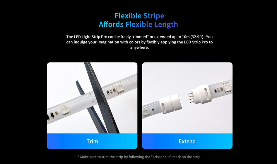 Yeelight Lightstrip Pro (2M) (Color) /Extension (1M)