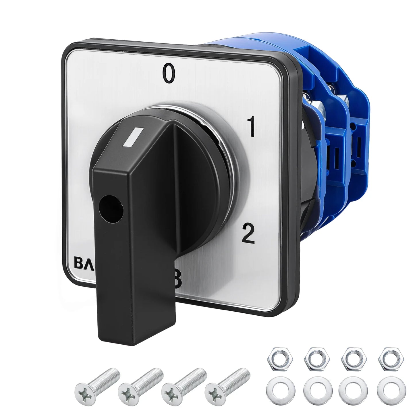 Baomain Rotary Cam Changeover Switch SZW26-125/0-3.2 660V 125A 4 Postion 6 terminals Cam Switch CE