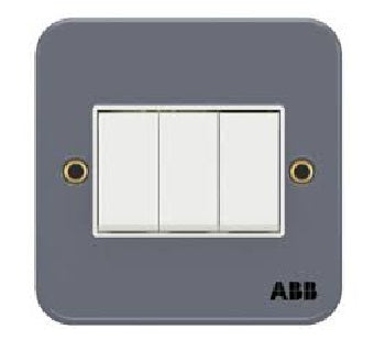 ABB BM171 1-Gang 20A DP Metalclad Switch + Neon m/c