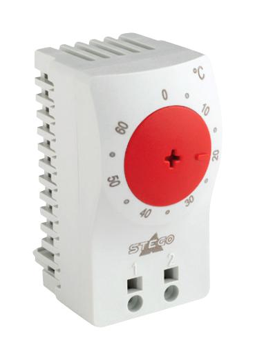 STEGO NC Thermostats, 10A, 0 → +60 °C SMALL COMPACT THERMOSTAT x 4Pcs