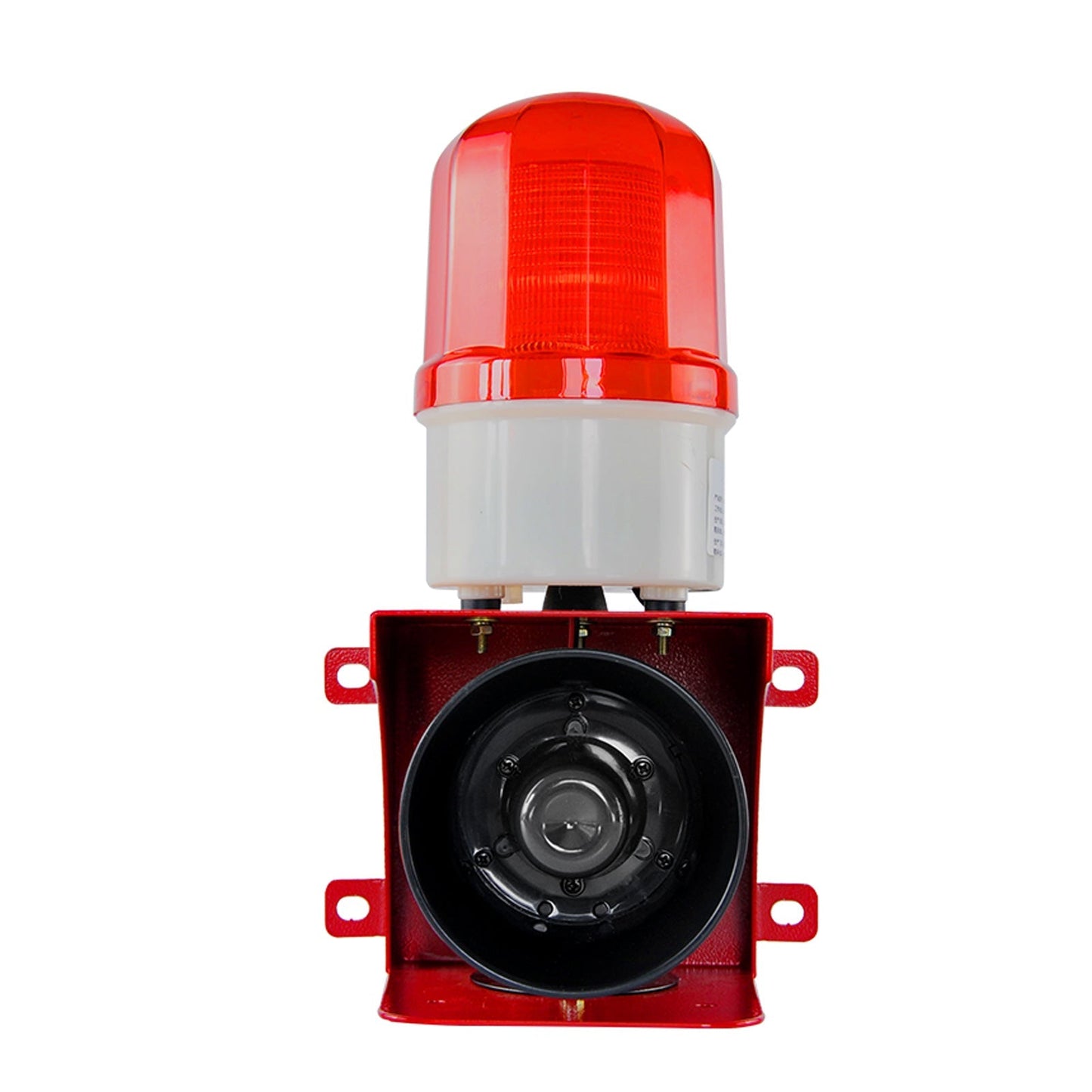 YASONG Outdoor Alarm Siren 110dB Loud Horn 23w Security Siren wih LED Flashing Light For Port, Wharf, Factory DC12V AC220V SLB-BJ02