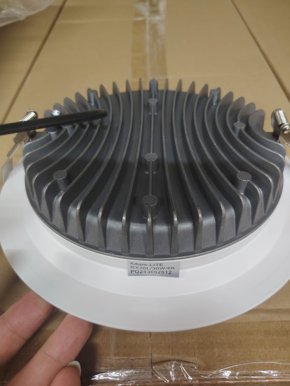 Adam-Lite RX-30L (30W LED) 4000K IP44 Die-Cast Aluminium Recessed Round Downlight