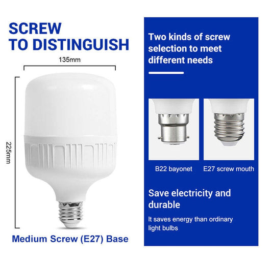 [China] OEM 60W E27 3000K ABS AC 220V Led Bulb x30pcs