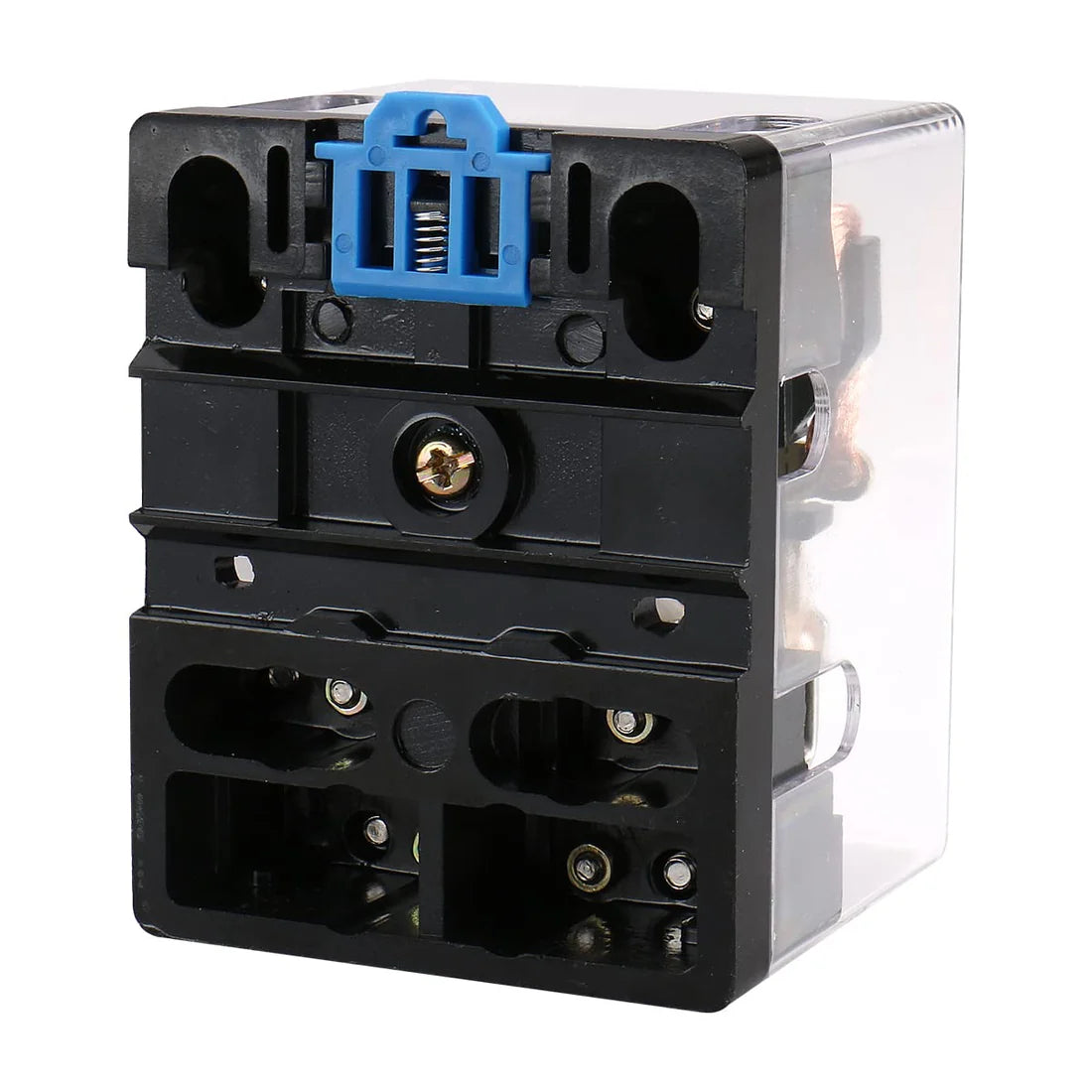 Baomain High Power Relay JQX-62F-2Z 120A DPDT 2NO 2NC Electronmagnetic Relay Transparent Dust-Proof Type