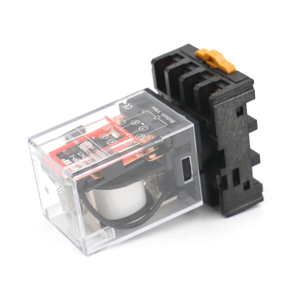Baomain Power Relay MK2P-I AC 220V 10A Coil DPDT 8 Pin with Plug-in Terminal Socket x30Pcs