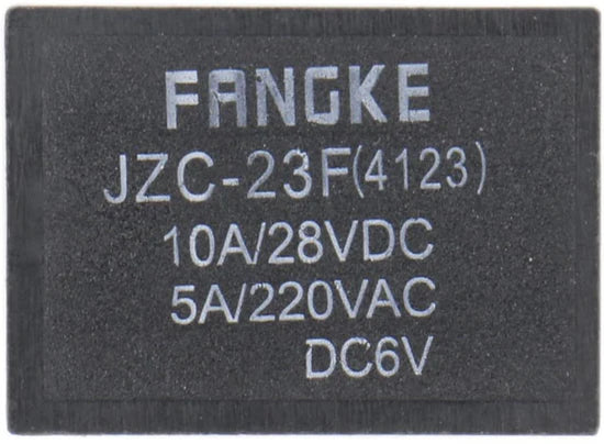 Baomain Mini PCB Power Relay JZC-23F(4123) DC 6V/24V SPST 10A/28VDC 5A/220VAC 5 Pin