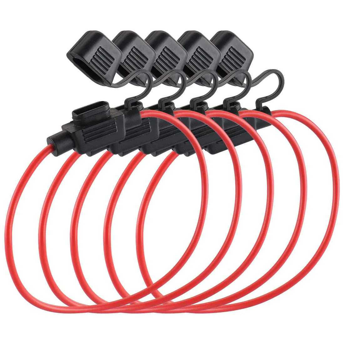 Baomain Car Circuit Fuse Tap ATM Inline Fuse Holder Waterproof x5PCS