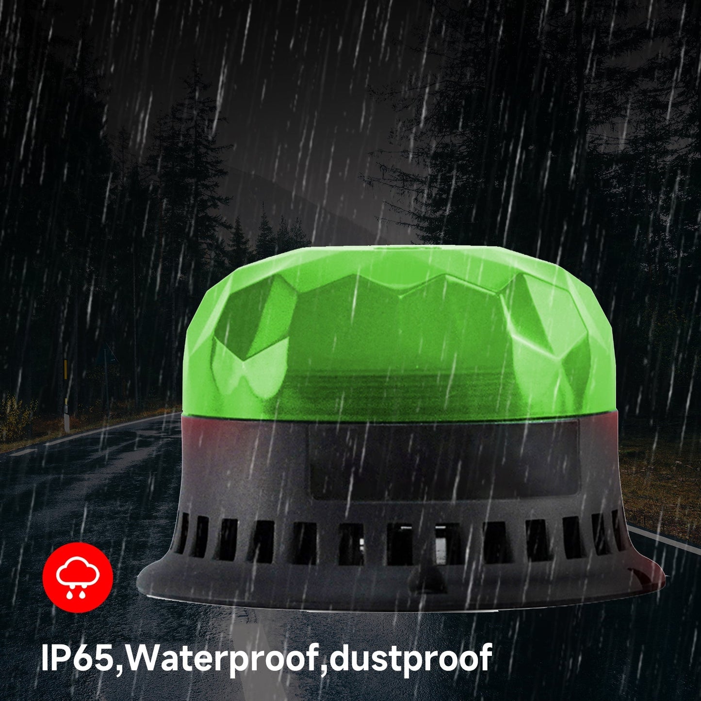 YASONG LED Beacon Light 120dB 9 Tones 2 Flashing Modes Strobe Lights for Vehicles, Truck, Forklift, Workshop Emergency SLA-090-II