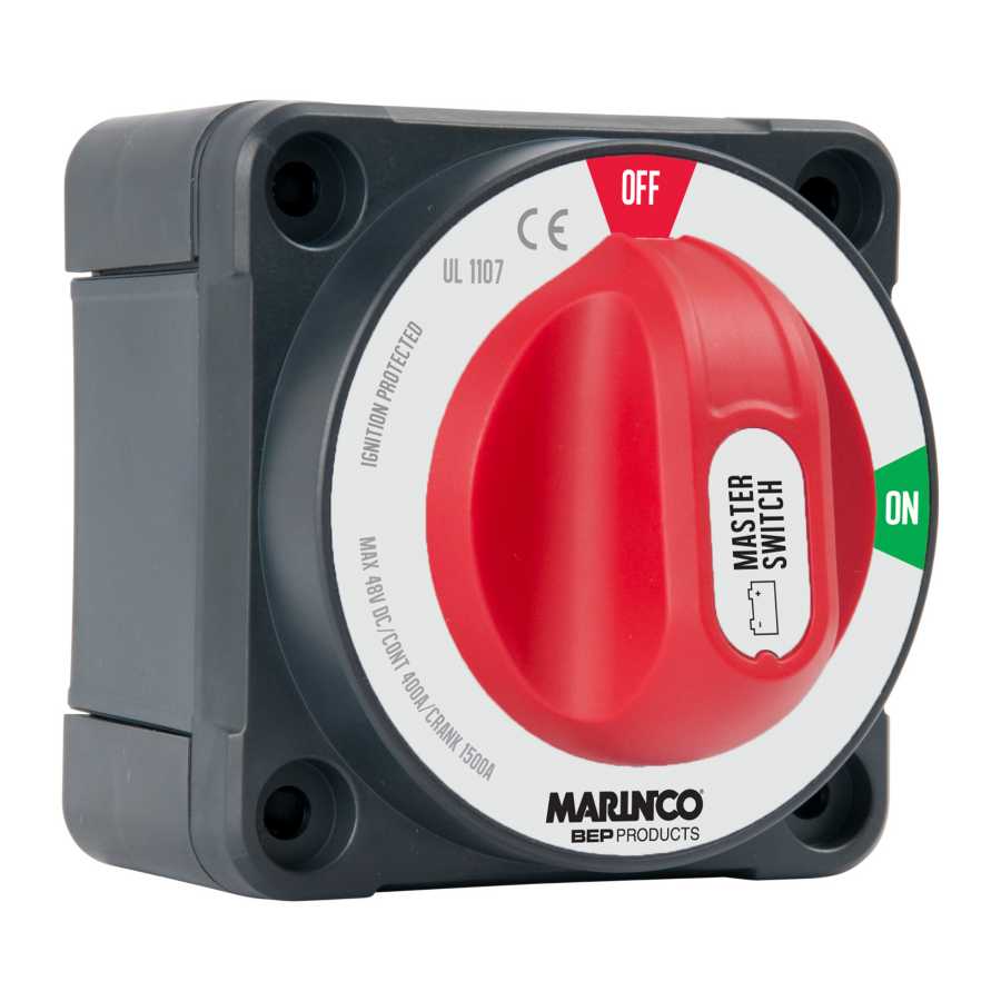 MASTERVOLT BEP BAT SW PI 400A DP-EZ MOUNT BULK MC12 770-DP-EZ-B BATTERY SWITCHES