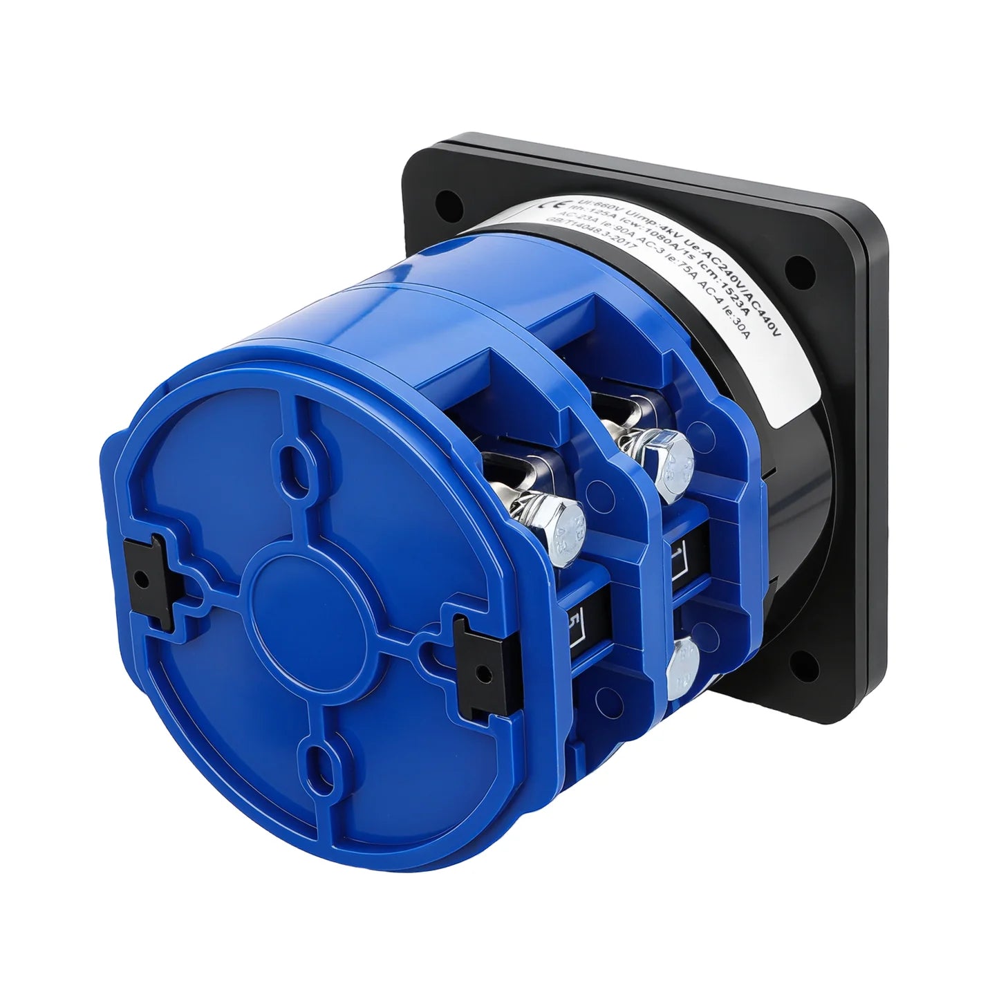 Baomain Rotary Cam Changeover Switch SZW26-125/0-3.2 660V 125A 4 Postion 6 terminals Cam Switch CE