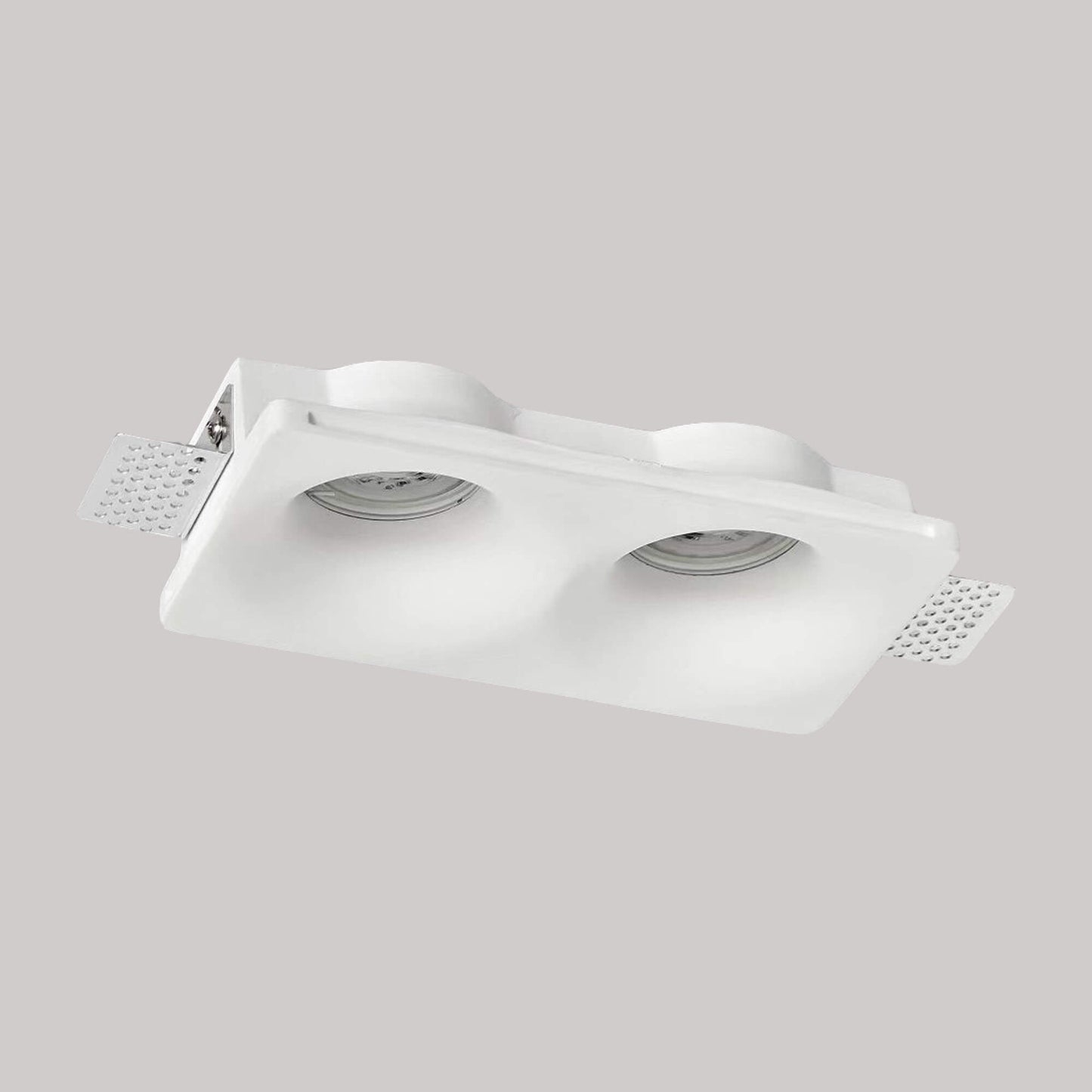 BK GU10 White Gypsum Plaster Recessed Spot Light Fitting Without Bulb
