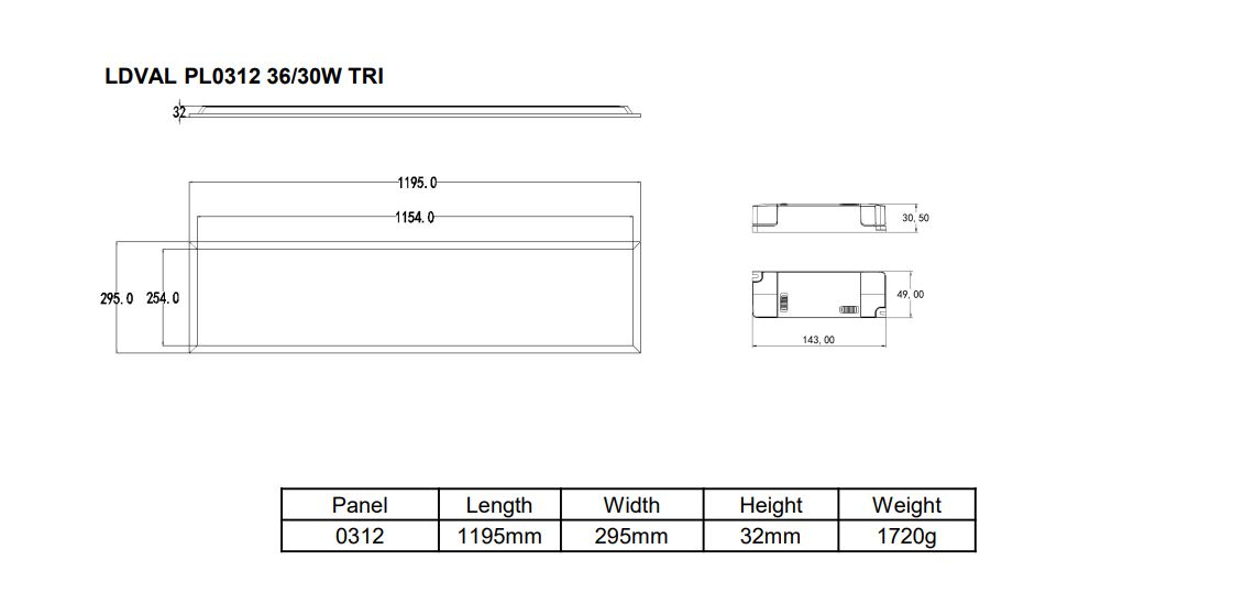 LEDVANCE LED VALUE PANEL TRI COLOR GEN2 Backlit Panel Light