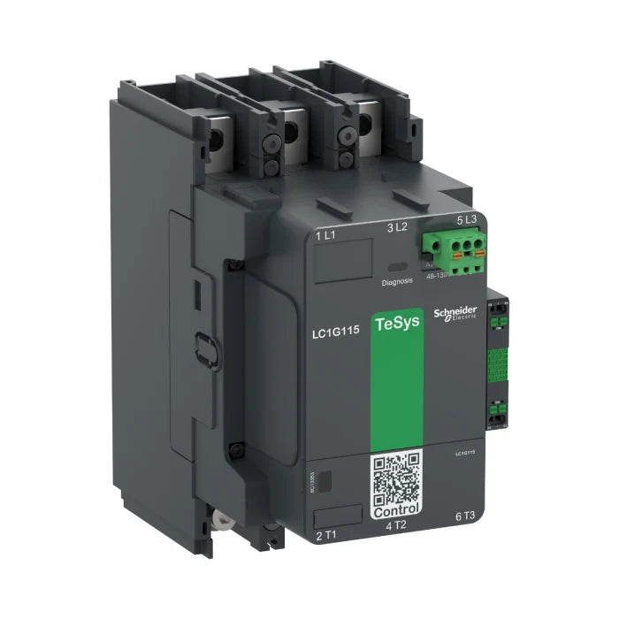 Schneider Electric LC1G225 Series Contactor, 100 → 250 V ac/dc Coil, 3-Pole, 330 A, 1 NO + 1 NC