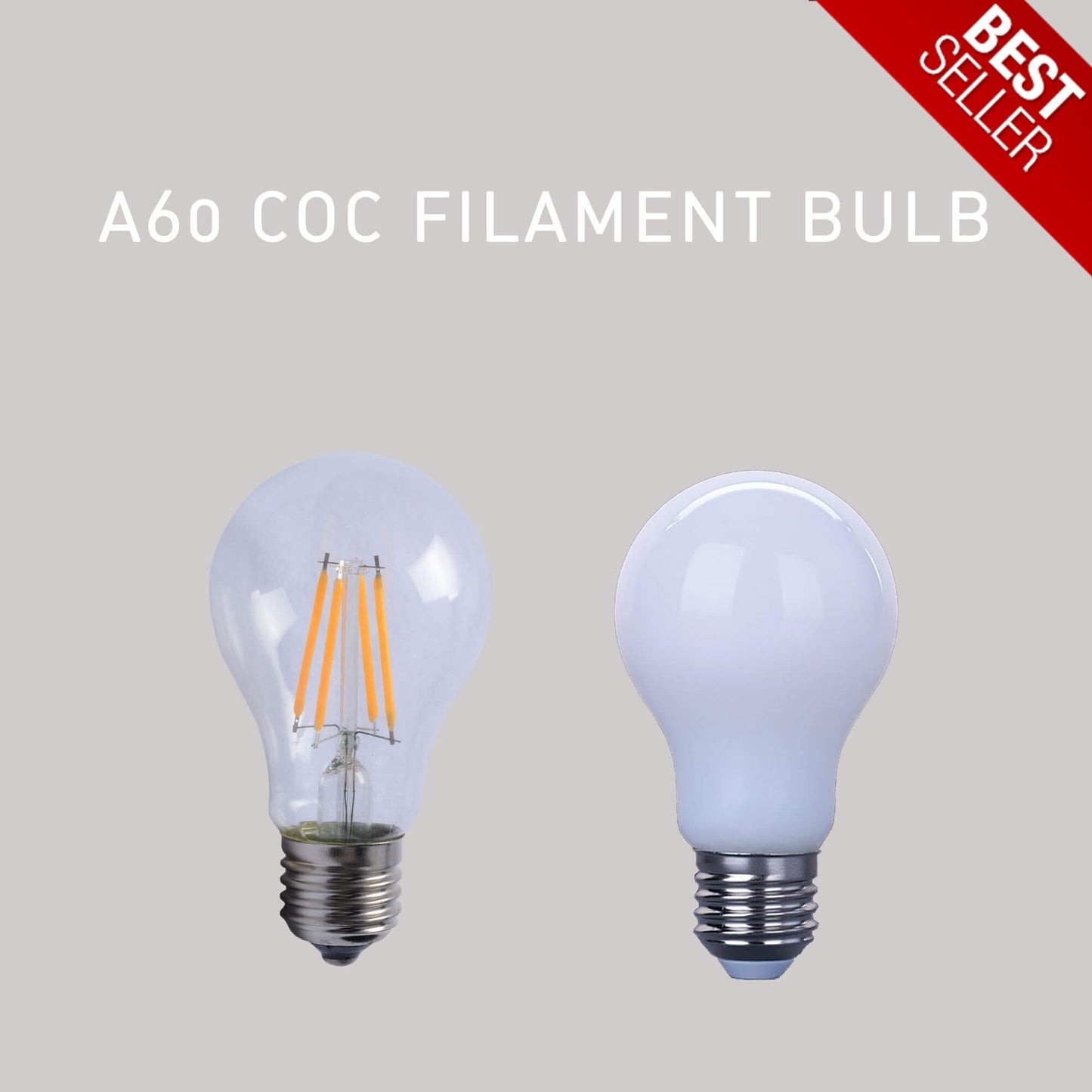 BK 6W E27 IP20 A60 Filament Bulb x6Pcs