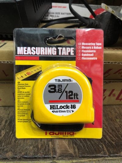 Tajima 3.6m (12ft) Measuring Tape 016-093-1636 (HiLock-16)