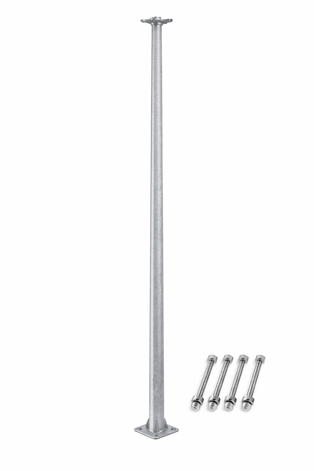 LYCORPOLE 7M Flood Light Pole – Galvanized, Flanged (V070FA)