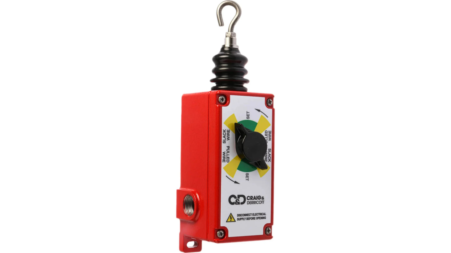 Craig &amp; Derricott GWN Rope Pull Switch, 50m, NO/2NC, Straight