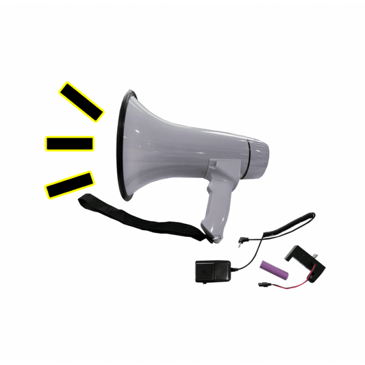 BS Megaphone With Amplifier Mic 30W Rechargeable