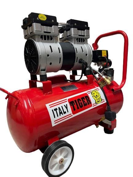 Tiger 3HP 30L 220V Oil Free &amp; Silent Air Compressor (Export Only) | Model : GDG30-RED
