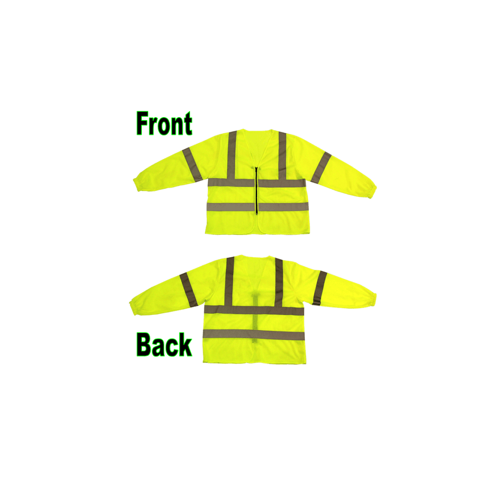 "U-BEST" Long Sleeve Zip Type Safety Vest With Reflective