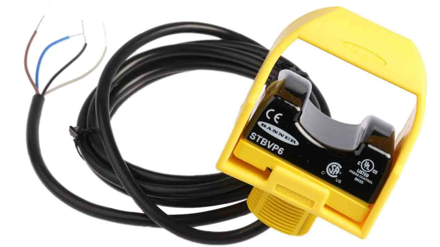 Banner STB Series Optical Touch Button Yellow Self-Checking