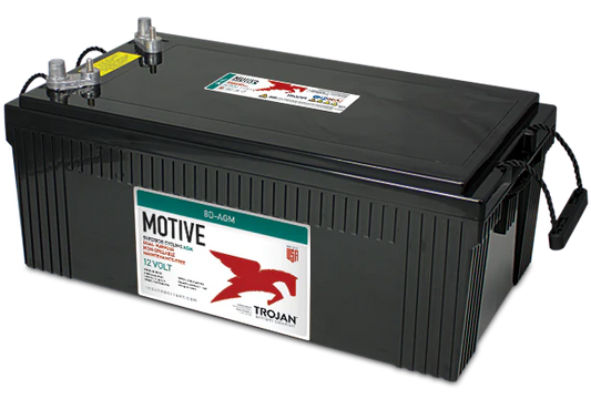 Trojan 8D-AGM12V, 230AH Dual Purpose Deep Cycle AGM Battery