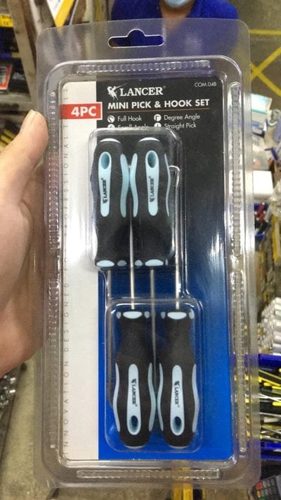 Lancer 4pcs Mini Pick &amp; Hook Set | Model : T1004B (COM.04B)