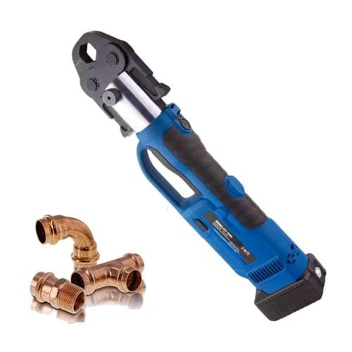 Aiko PZ1550 18V Battery 54mm Stainless Steel Cordless Hydraulic Pipe Crimping Tool (Clamper) | M type Jaw : 15 - 54mm | Model : PZ-1550+JAW