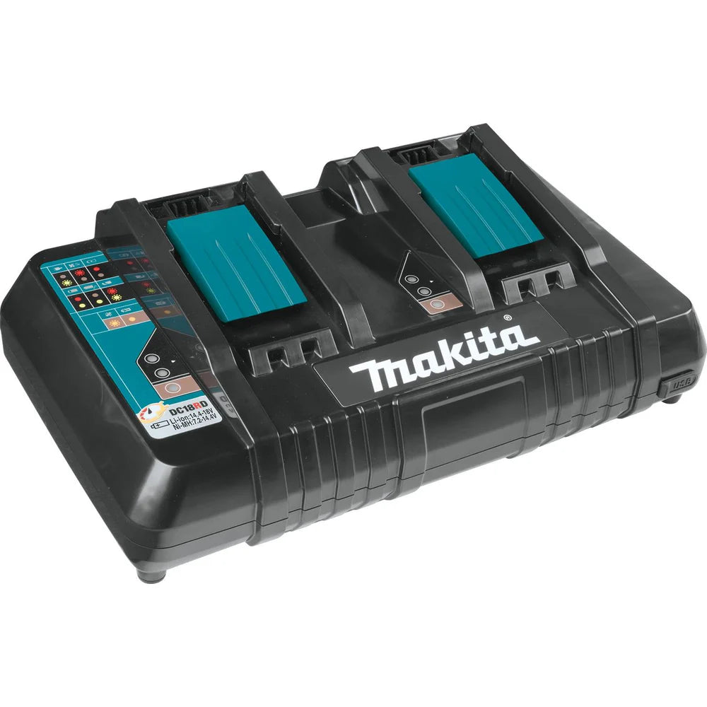 Makita Dual Port Charger DC18RD 18V LXT Li-Ion Rapid Charger