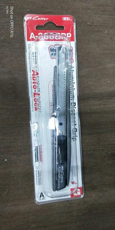 NT Cutter Aluminium Casing Penknife | Model : PK-A300GRP (A-300GRP)