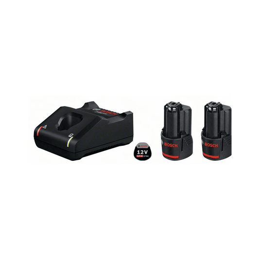 Bosch 12V Starter Kit 2×2.0Ah Batteries GAL 12V-40 Fast Charger