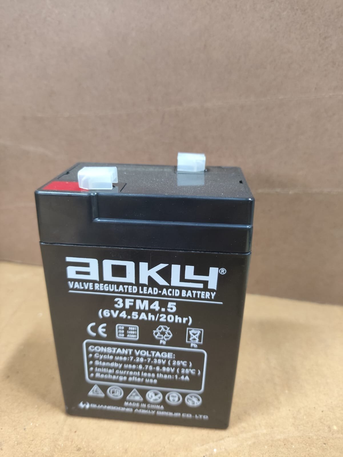 AOKLY 3FM4.5 6V 4.5Ah SLA Battery