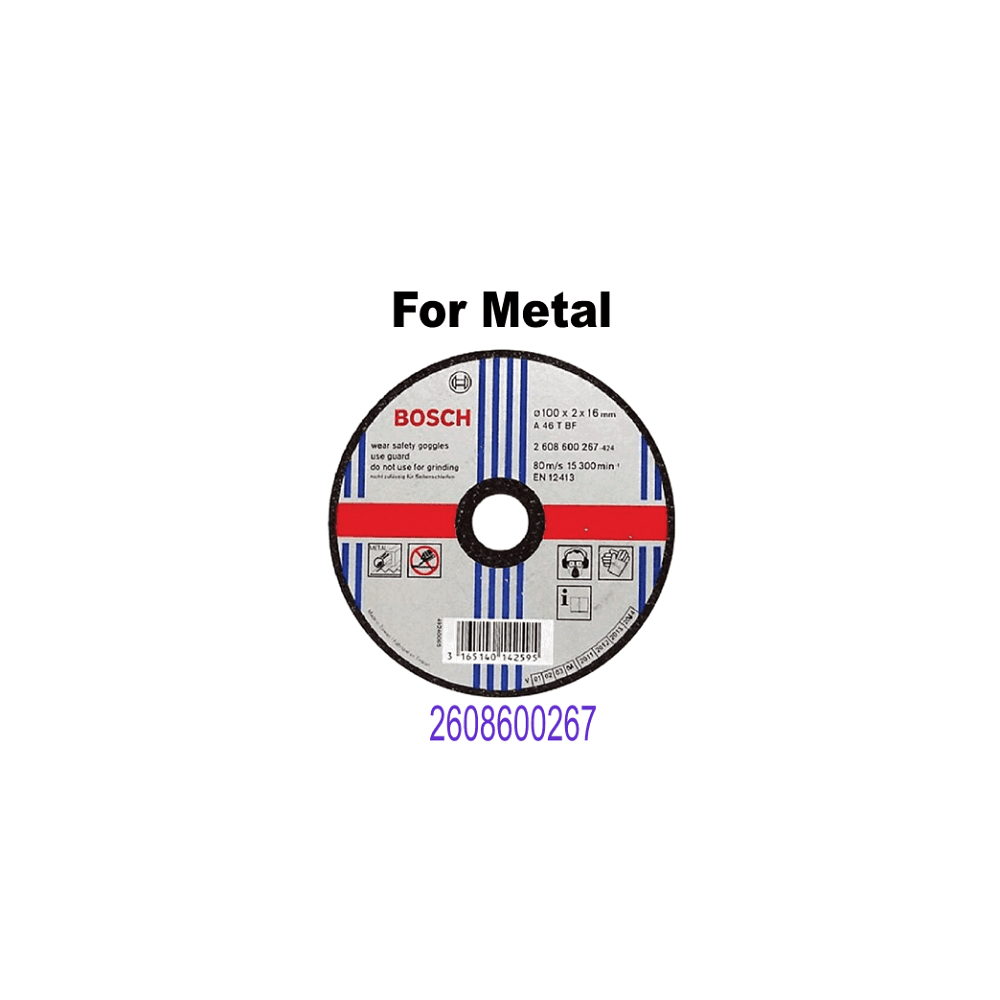 Bosch Cutting Disc for Metal 100mm x 2.0mm x 16mm