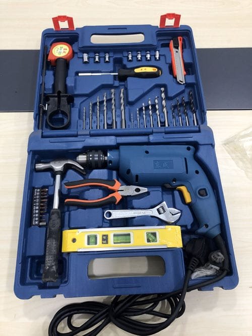 Dong Cheng Impact Drill Set 1/2" 230V (Combo Kit) D-DZJ02-13